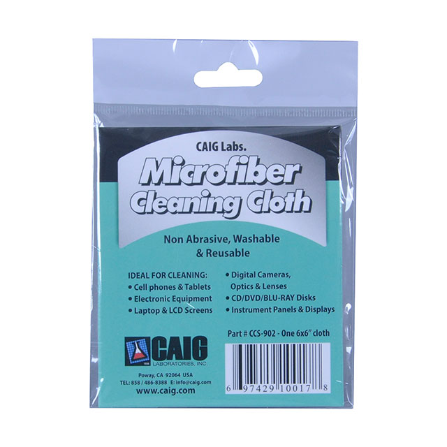 CLEANING CLOTH ELEC EQUIP 6X6"