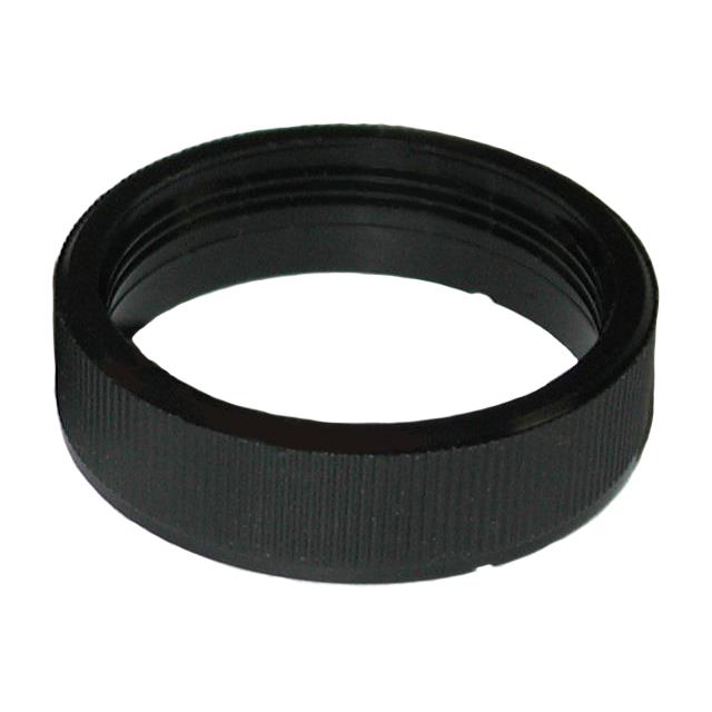 NUT BLK ALUM KNURL