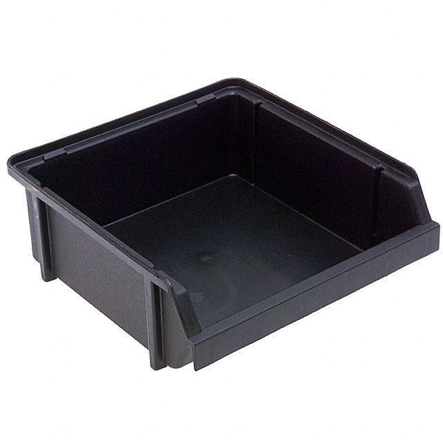 BIN PLASTIC BLACK