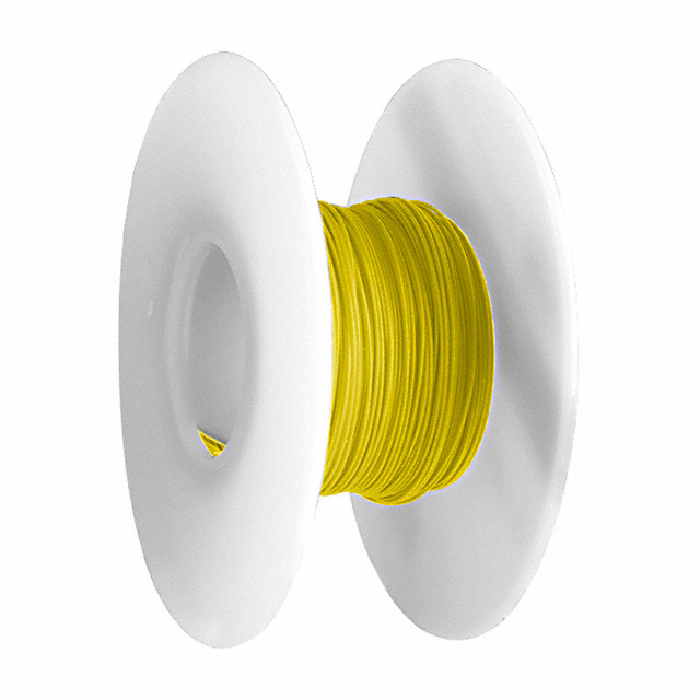 WIRE WW 30AWG PVDF YELLOW 100'