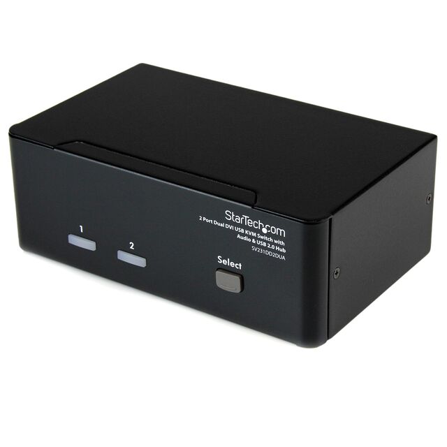 2 PORT DUAL DVI USB KVM SWITCH