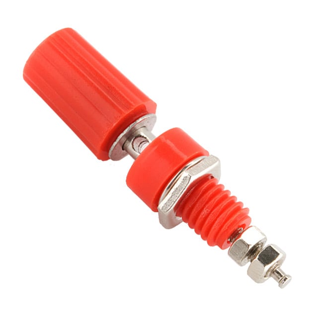 CONN BIND POST KNURLED RED