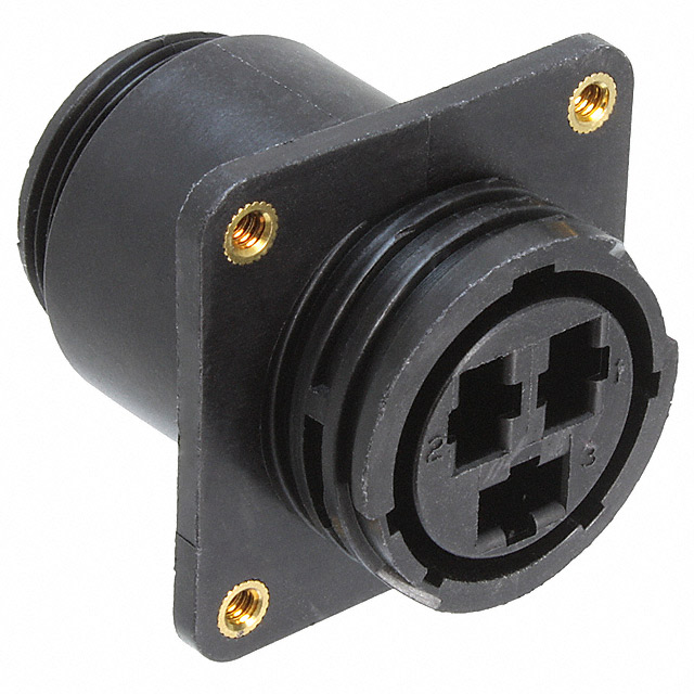 CONN RCPT HSG FMALE 3POS PNL MT