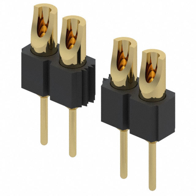 CONN HDR SOLDER 6POS GOLD