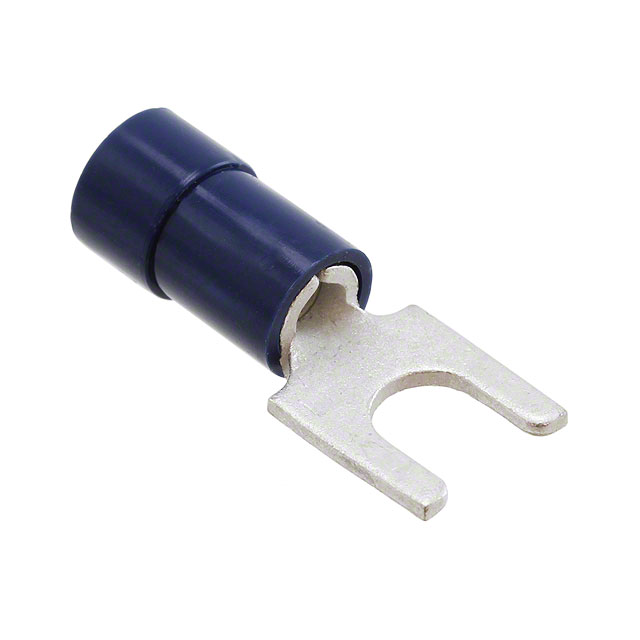 CONN SPADE TERM 14-16AWG #8 BLU