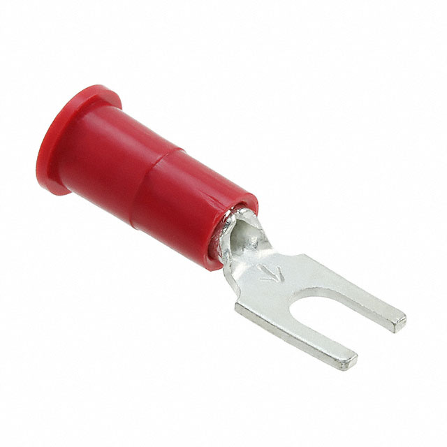 CONN SPADE TERM 18-22AWG #6 RED
