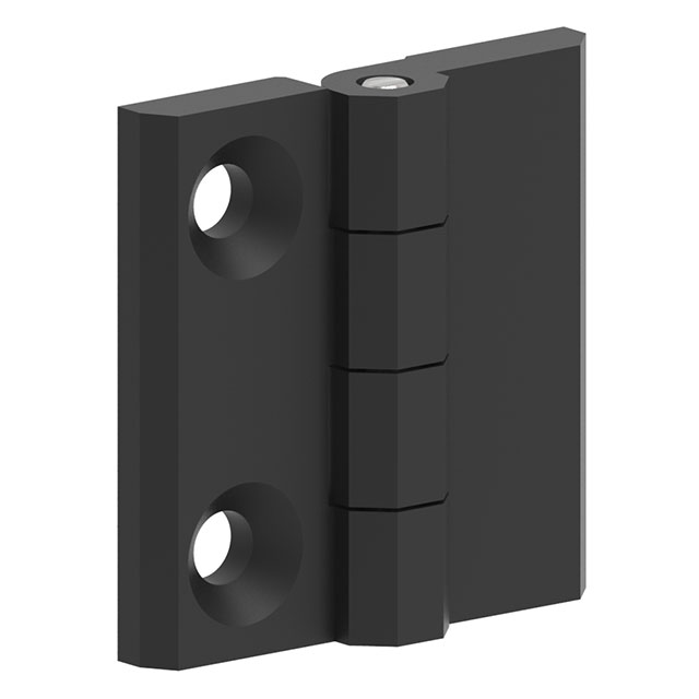 LEAF HINGE ZAMAK BLACK COATING