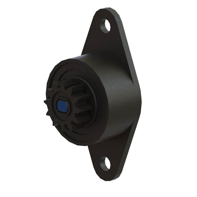DAMPER ROTARY SNAP IN BLK