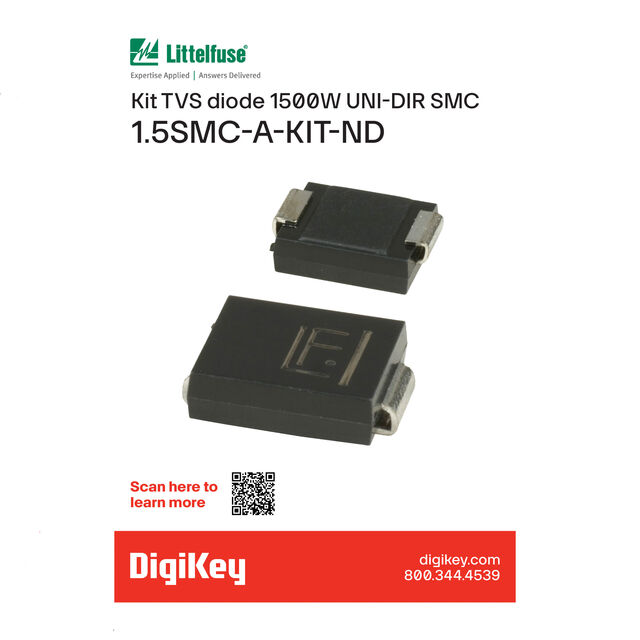 KIT TVS DIODE 1500W UNI-DIR SMC