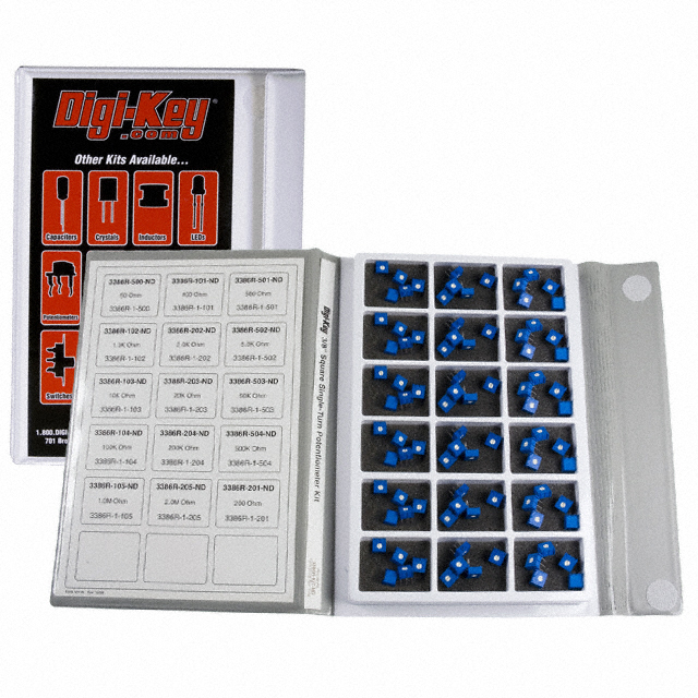 KIT POT TRIMMER 50-2M OHM 75PCS