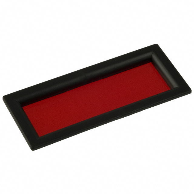 LED DISPLAY BEZEL BLK W/RED LENS