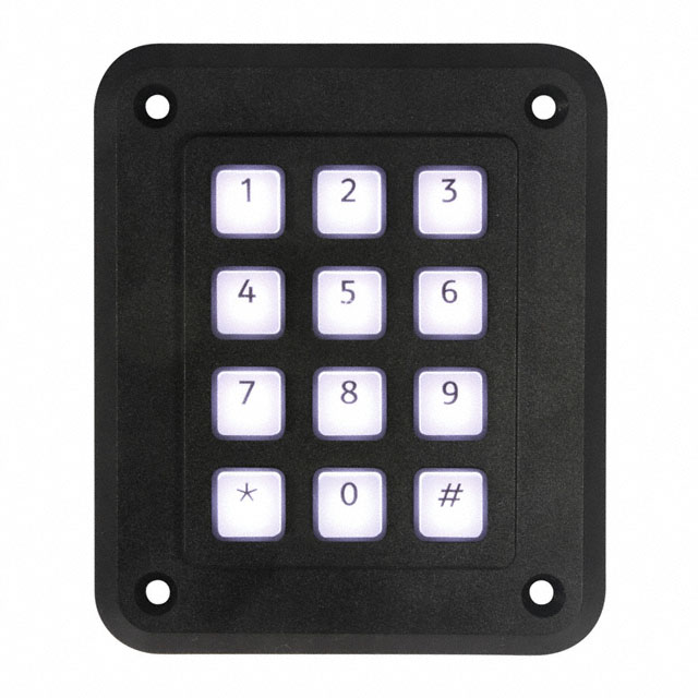 SWITCH KEYPAD 12KEY 0.05A 24V