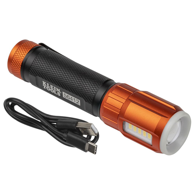 RECHARGEABLE LED FLASHLIGHT WITH
